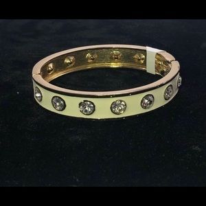 MICHELE CREAM RHINESTONE CUFF BRACELET